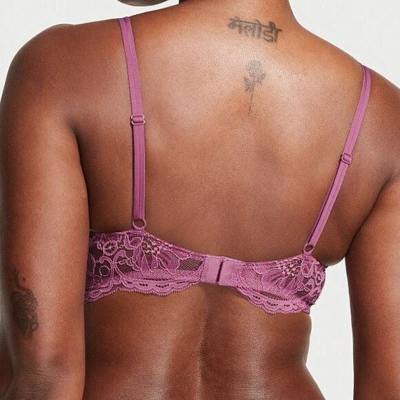 Victoria's Secret Very Sexy Lace Wing Push-Up Bra Light Purple 38C 11208004 - Picture 6 of 9